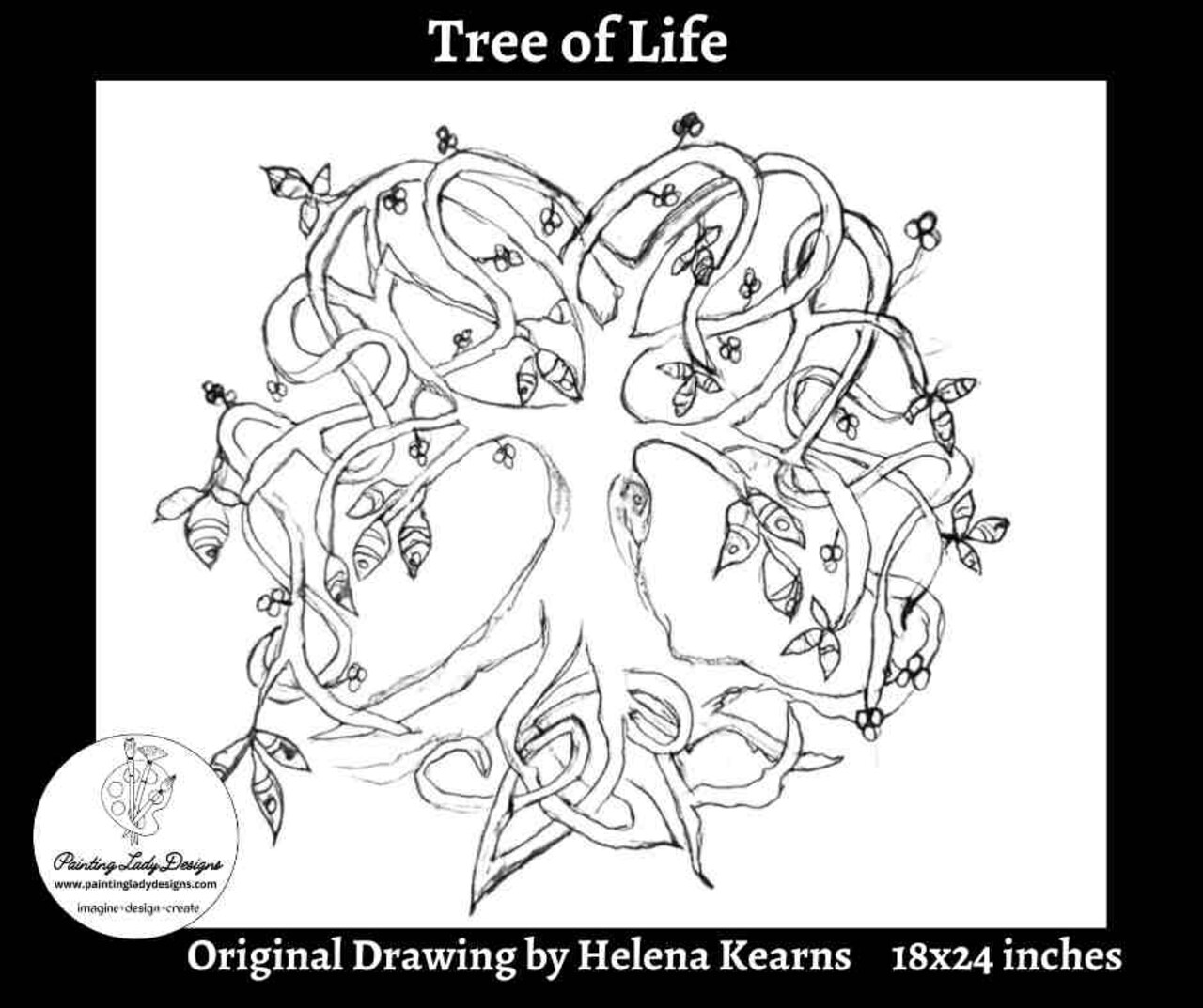 Tree Of Life by Helena Kearns - Decoupage and Art Paper (Medium - 18x24 inches)